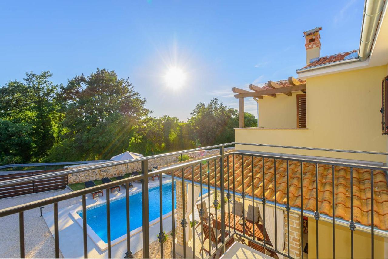 Villa David - Luxurious Secluded Villa With A Heated Pool Butkovici  Exterior photo