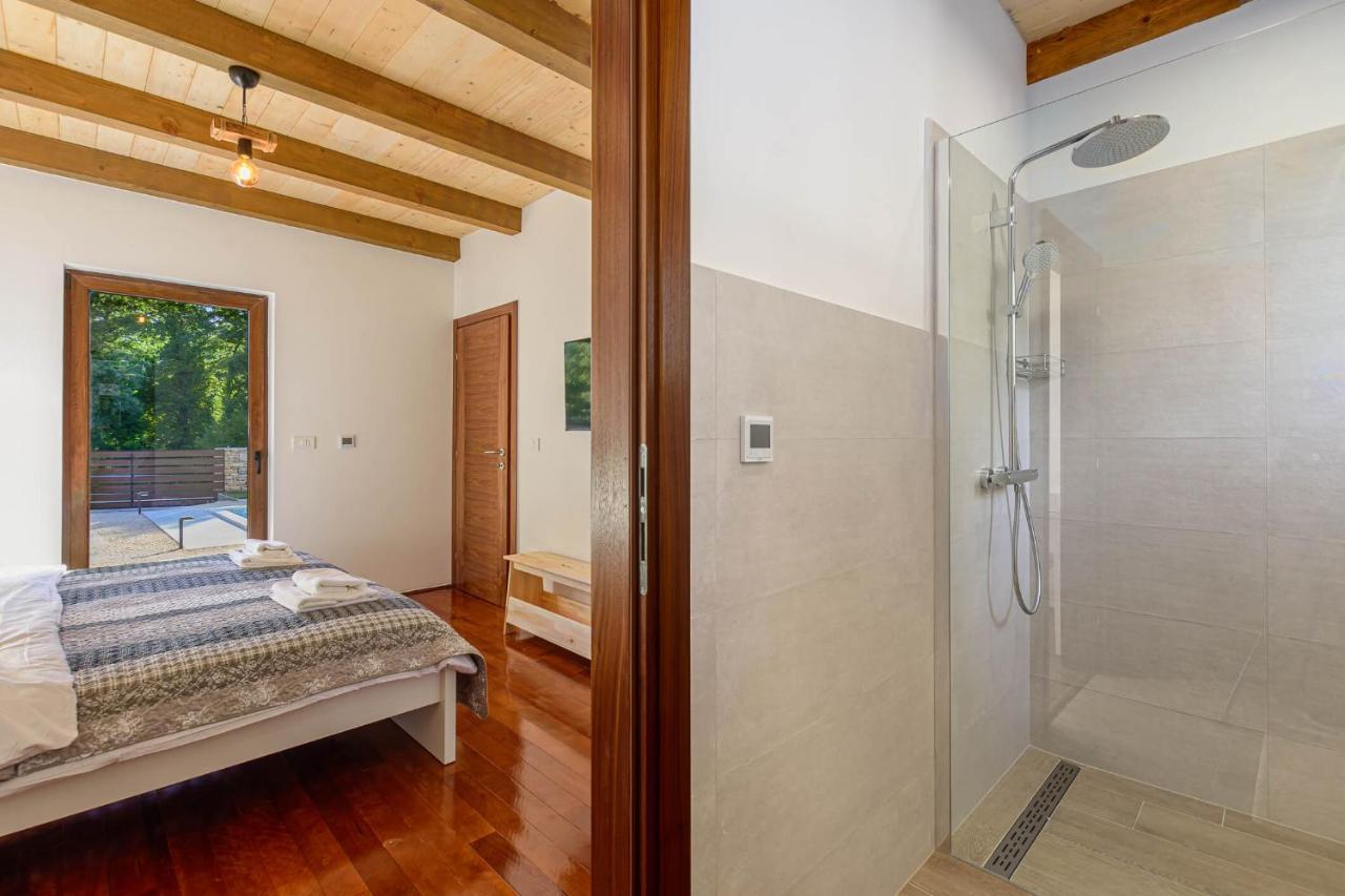 Villa David - Luxurious Secluded Villa With A Heated Pool Butkovici  Exterior photo